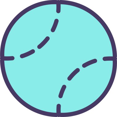 Beyzbol. Web simgesi basit illüstrasyon 