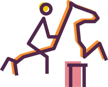 At. Web simgesi basit illüstrasyon