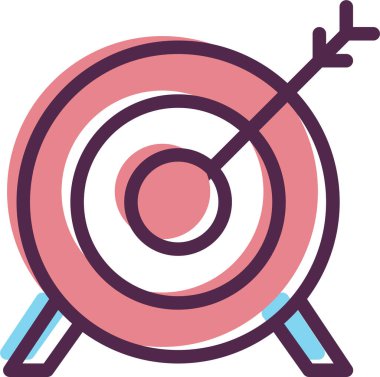 Hedef. Web simgesi basit illüstrasyon