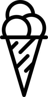 Dondurma. vektör illüstrasyonu 