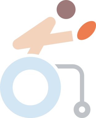 Kadın. Web simgesi vektör illüstrasyonu