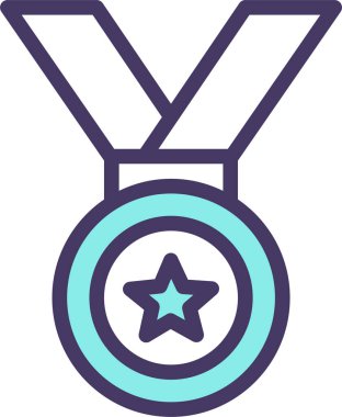 Madalya. Web simgesi basit illüstrasyon 