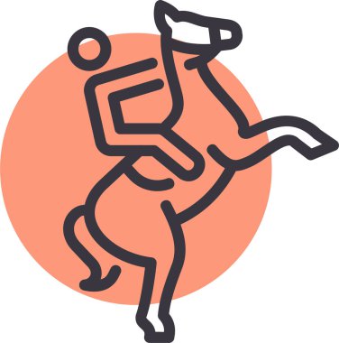 At. Web simgesi basit illüstrasyon