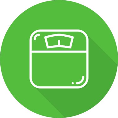 Ağırlık ölçekli ikon vektörü, saat işaretine uygun. renk sembolü çizimi