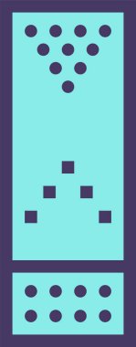 Bowling web simgesi basit illüstrasyon