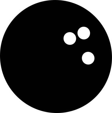 Bowling topu ikonu vektör illüstrasyonu 