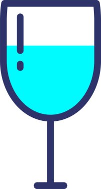 - Şampanya. Web simgesi basit illüstrasyon