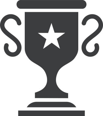 Kupa. Web simgesi basit illüstrasyon