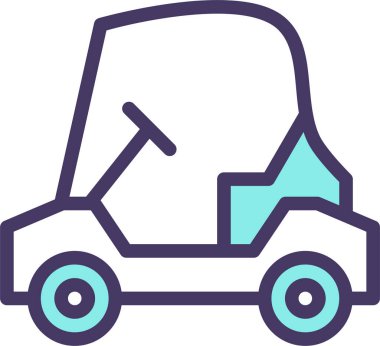 golf web simgesi basit illüstrasyon