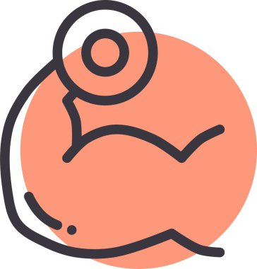 Bir kuş simgesinin vektör illüstrasyonu