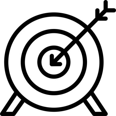 Hedef. Web simgesi basit illüstrasyon