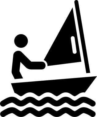 Tekne. Web simgesi basit illüstrasyon