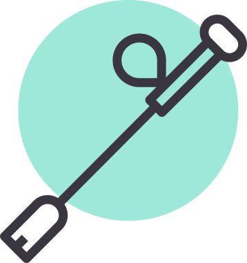 Kırbaç Ağı simgesi basit illüstrasyon