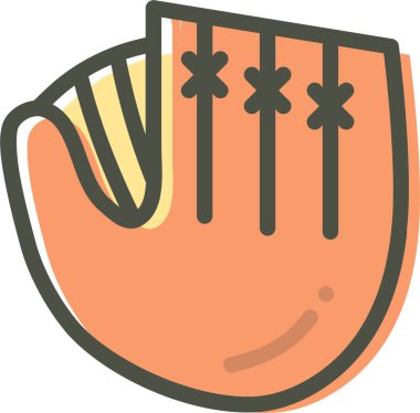 beyzbol eldiveni. Basit tasarım 