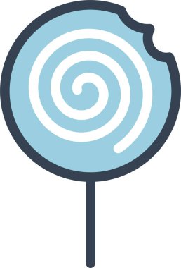 Lolipop. Web simgesi basit illüstrasyon 