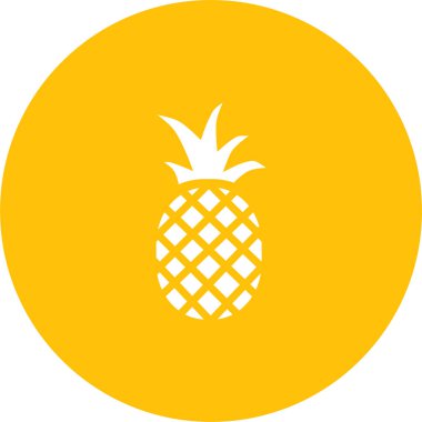 ananas vektör simgesi modern illüstrasyon