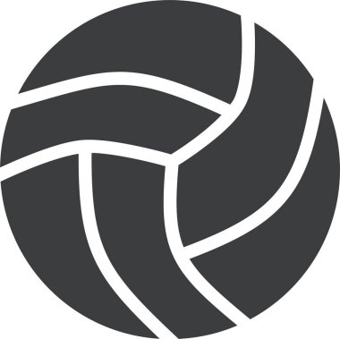 Voleybol. Web simgesi basit illüstrasyon