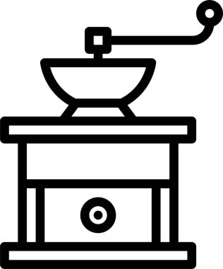 Kahve. Web simgesi basit illüstrasyon 