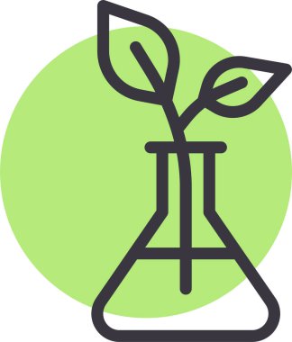 Bitki. Web simgesi basit illüstrasyon