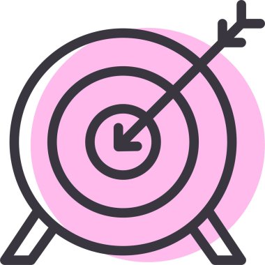 Hedef. Web simgesi basit illüstrasyon