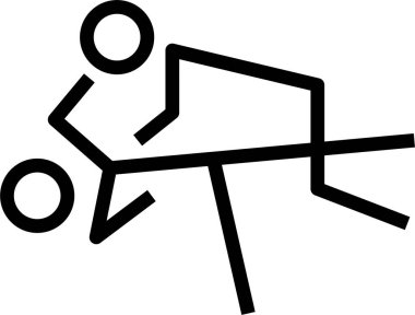 judo. Web simgesi basit illüstrasyon