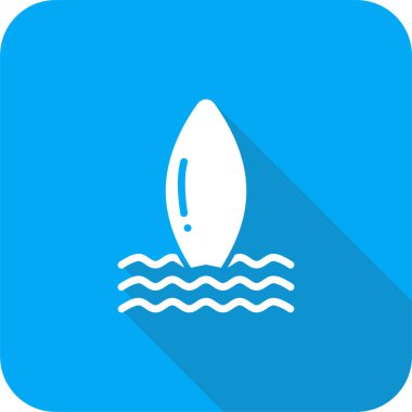 Sörf web simgesi basit illüstrasyon