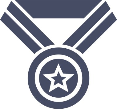 Madalya. Web simgesi basit illüstrasyon 