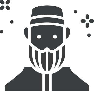 Şapkalı bir adamın vektör çizimi