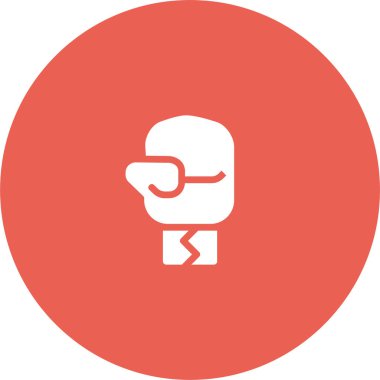 Çizgi film boks eldiveninin çizimi 