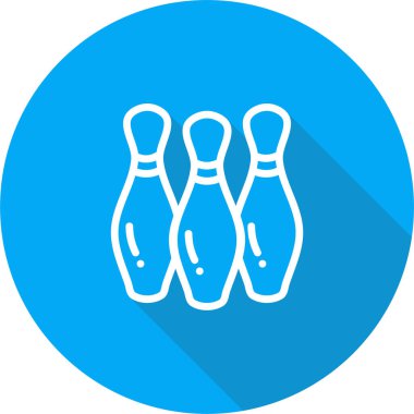 Bowling lobutları ikonu. vektör illüstrasyonu