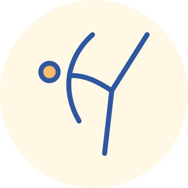 Tekvando. Web simgesi basit illüstrasyon