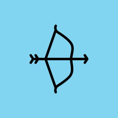 Yay ikonu. vektör illüstrasyonu