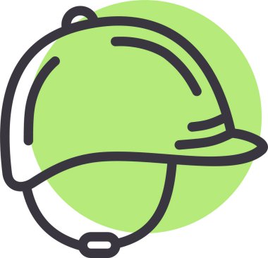 Kask ağ simgesi, vektör illüstrasyonu 