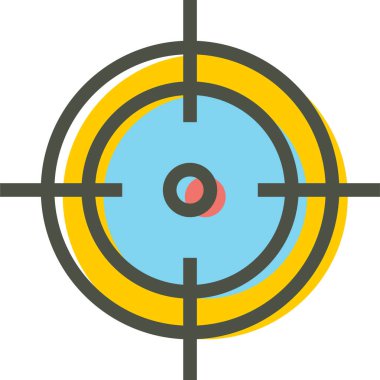 Hedef. Web simgesi basit illüstrasyon