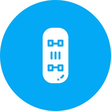 Kaykay. Web simgesi vektör illüstrasyonu 