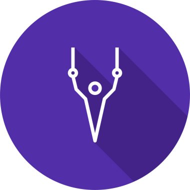 Jimnastik. Web simgesi basit illüstrasyon