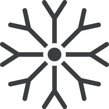 Kar Tanesi Web simgesi basit bir resimleme