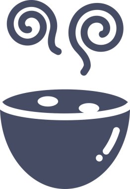 yiyecek ve içecek beyaz bckground üzerinde düz vektör simgesi