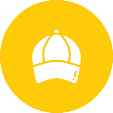 Beyzbol şapkası ikonu. Web için şapka vektör simgelerinin basit illüstrasyonu