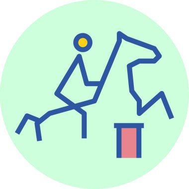 At. Web simgesi basit illüstrasyon