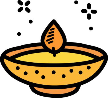 diwali. Web simgesi basit illüstrasyon 