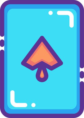 Kumarhane kartlarının vektör illüstrasyonu 