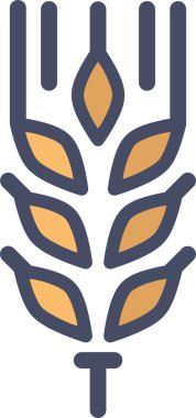 Buğday Ağı simgesi basit illüstrasyon