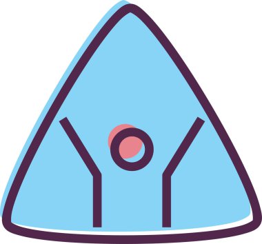 Yüzmek. Web simgesi basit illüstrasyon