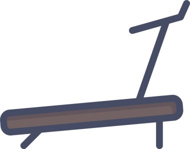 Koşu bandı. Web simgesi basit illüstrasyon