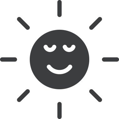 Gülümse. Web simgesi basit illüstrasyon