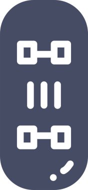 Kaykay. Web simgesi vektör illüstrasyonu 