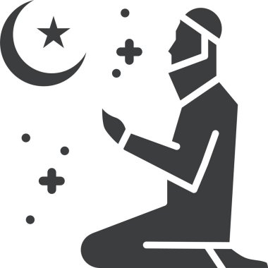 Astronot. Web simgesi basit illüstrasyon