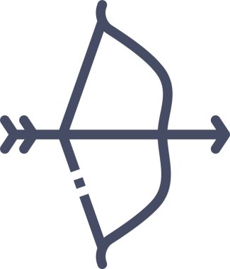 Okçuluk. Web simgesi basit illüstrasyon