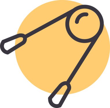 Ölç. Web simgesi basit illüstrasyon